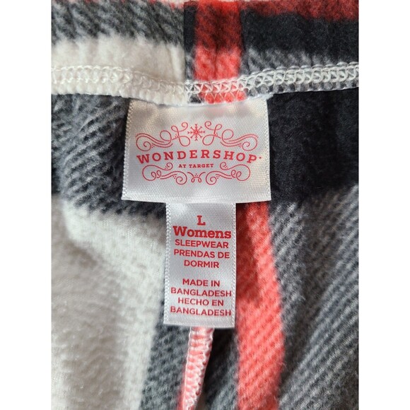 Wondershop Target Plaid Fleece Pajama Pants Large Cozy Multicolor Sleepwear - Picture 6 of 7